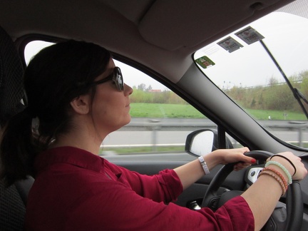 Reenie driving to Poland2